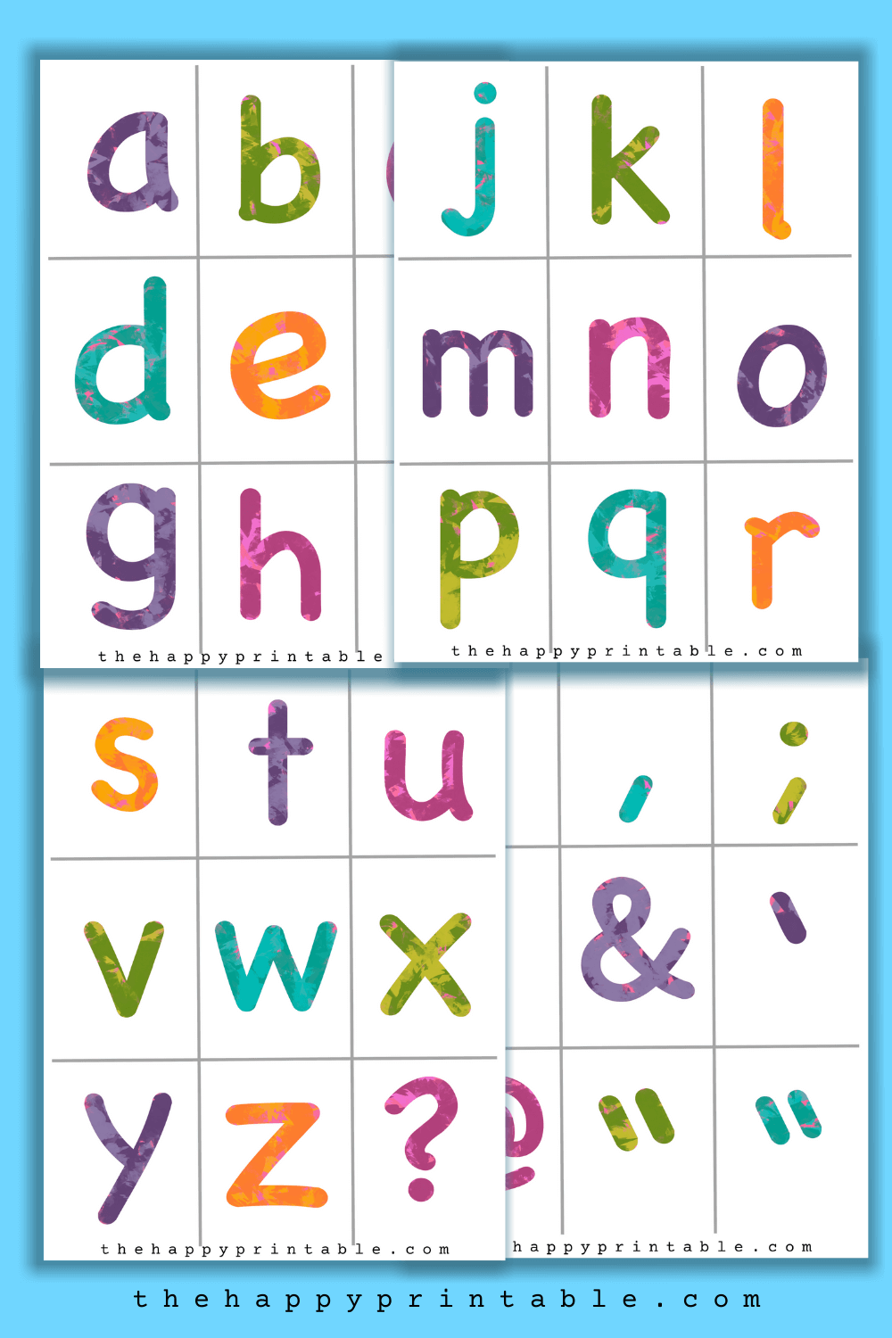 alphabet-flashcards-uppercase-lowercase-punctuation-the-happy-printable