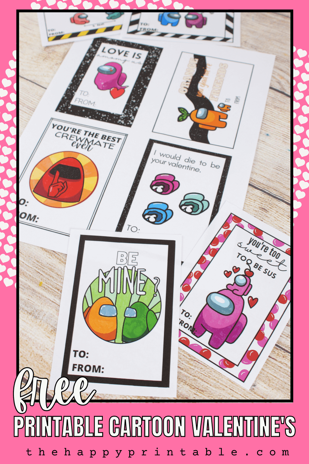 Printable Video Game Inspired Valentines | The Happy Printable