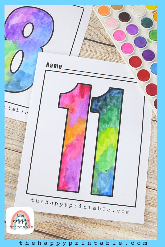 Printable Numbers 1-20 | The Happy Printable