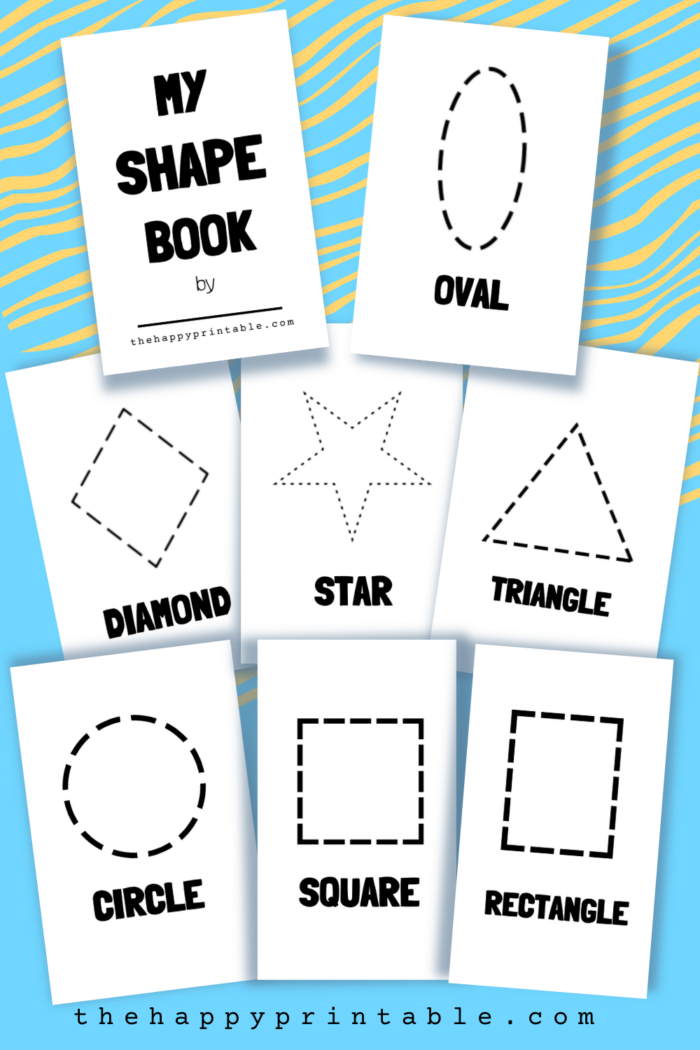 Shape Book A Fold Up Book For Learning Shapes The Happy Printable