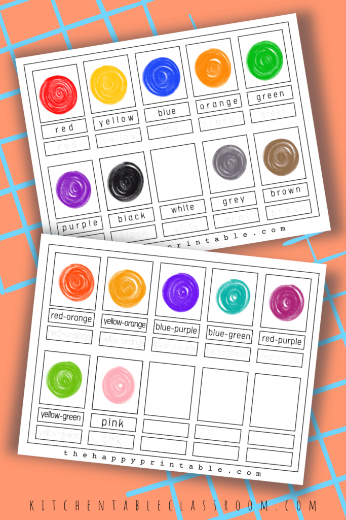 Printable color flashcards are perfect for learning colors and color words.