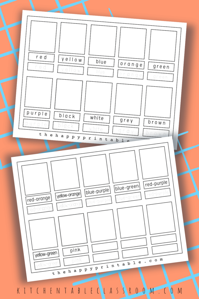 Blank color flashcards are empty so that your students can supply their own color examples.