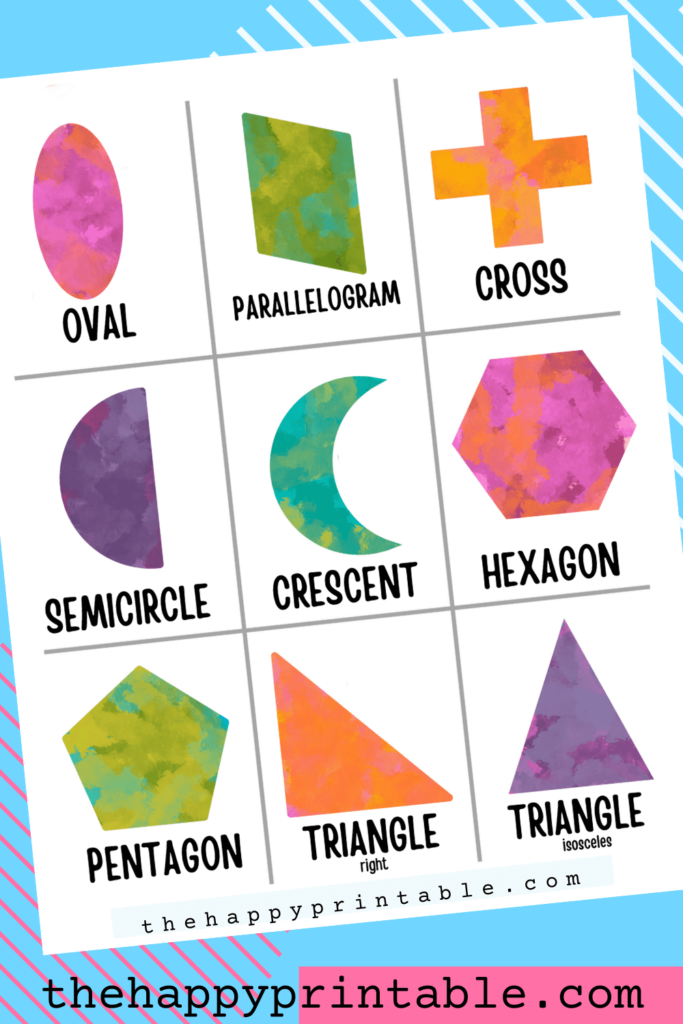 Flashcards - Colors and Geometric Shapes