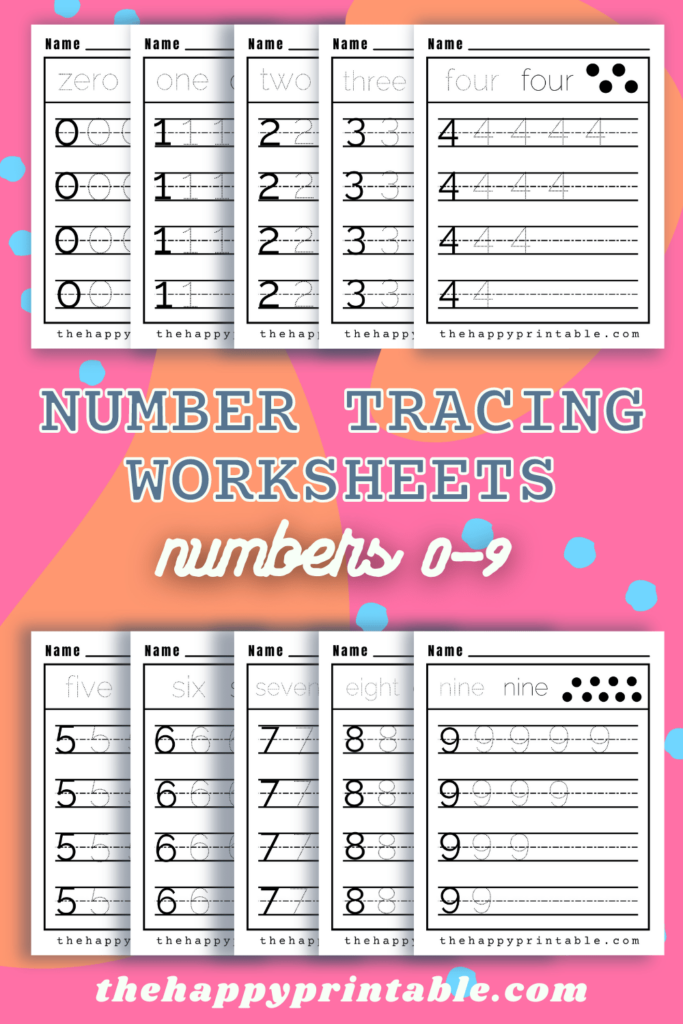 Number tracing worksheets can help preschoolers develop their math literacy skills in a fun and engaging way. 