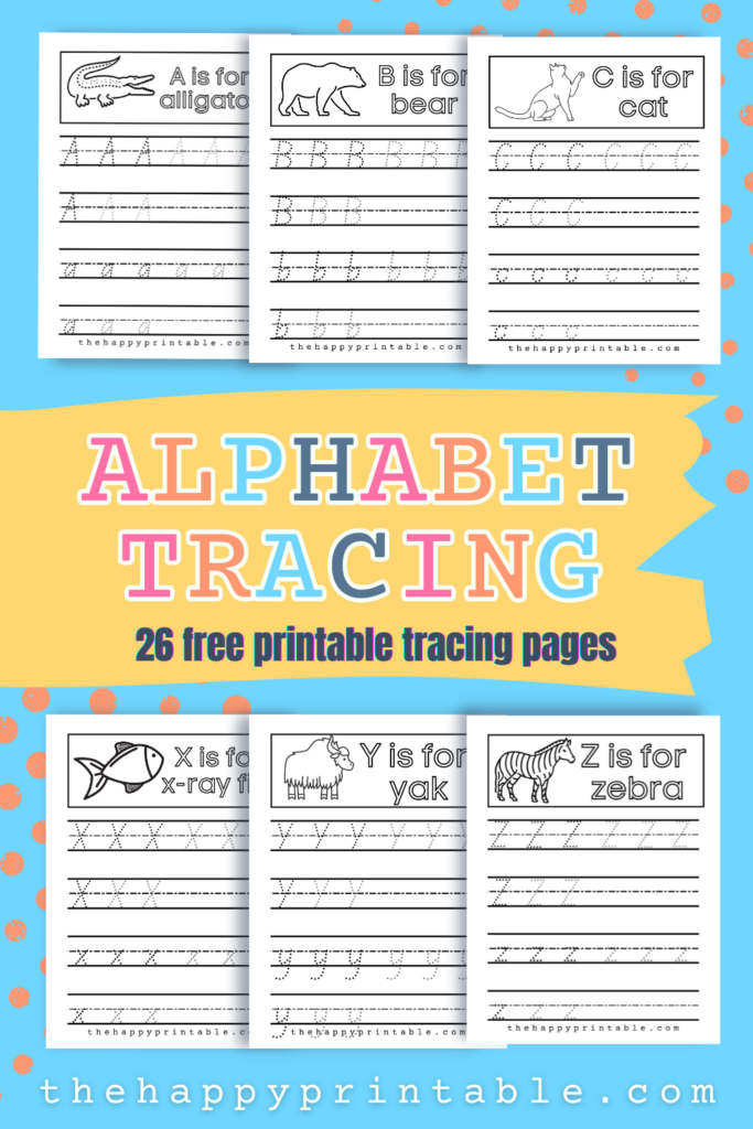 Use these alphabet tracing worksheets in your home or classroom to boost student literacy.