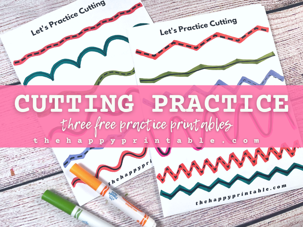 Cutting Practice Free Printable: Plus, How To Improve Scissor Skills 