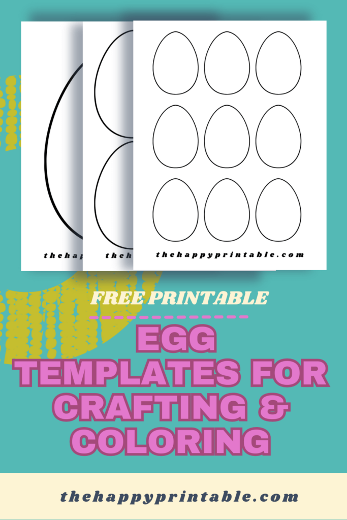 Free printable egg templates are perfect for crafting or coloring.