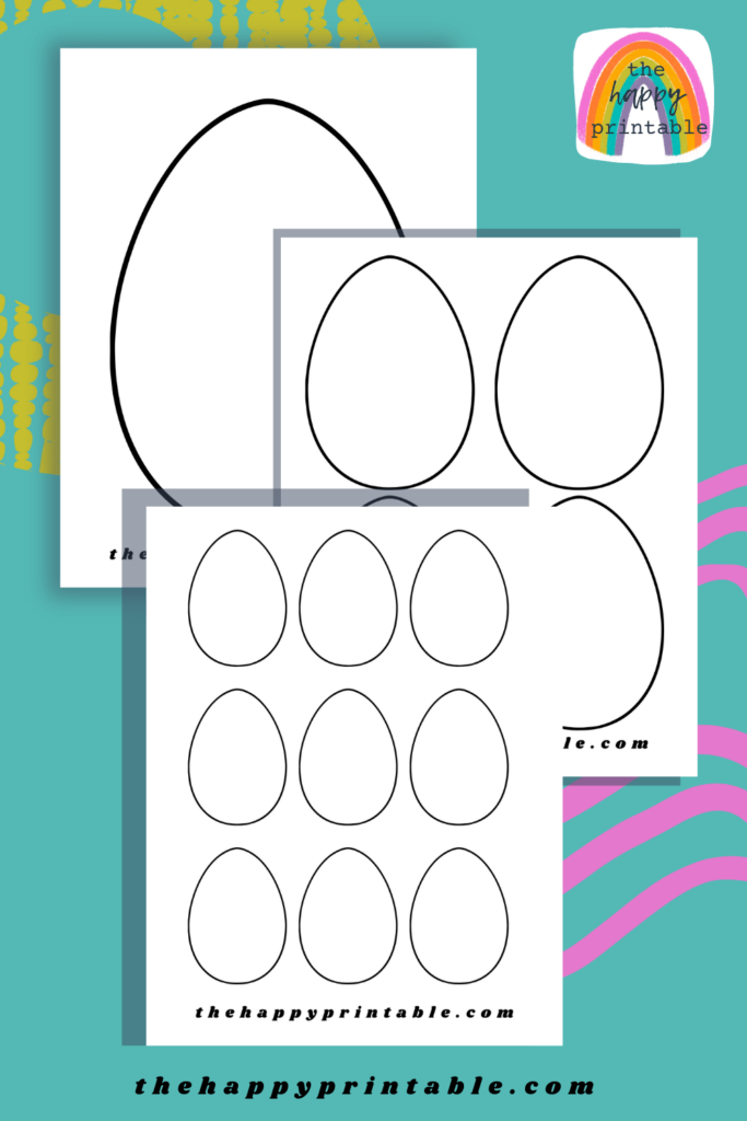 Whether you want to color these egg templates with crayons or add some extra embellishments like glitter and sequins, these egg templates are the perfect starting point for all sorts of egg-citing craft projects.