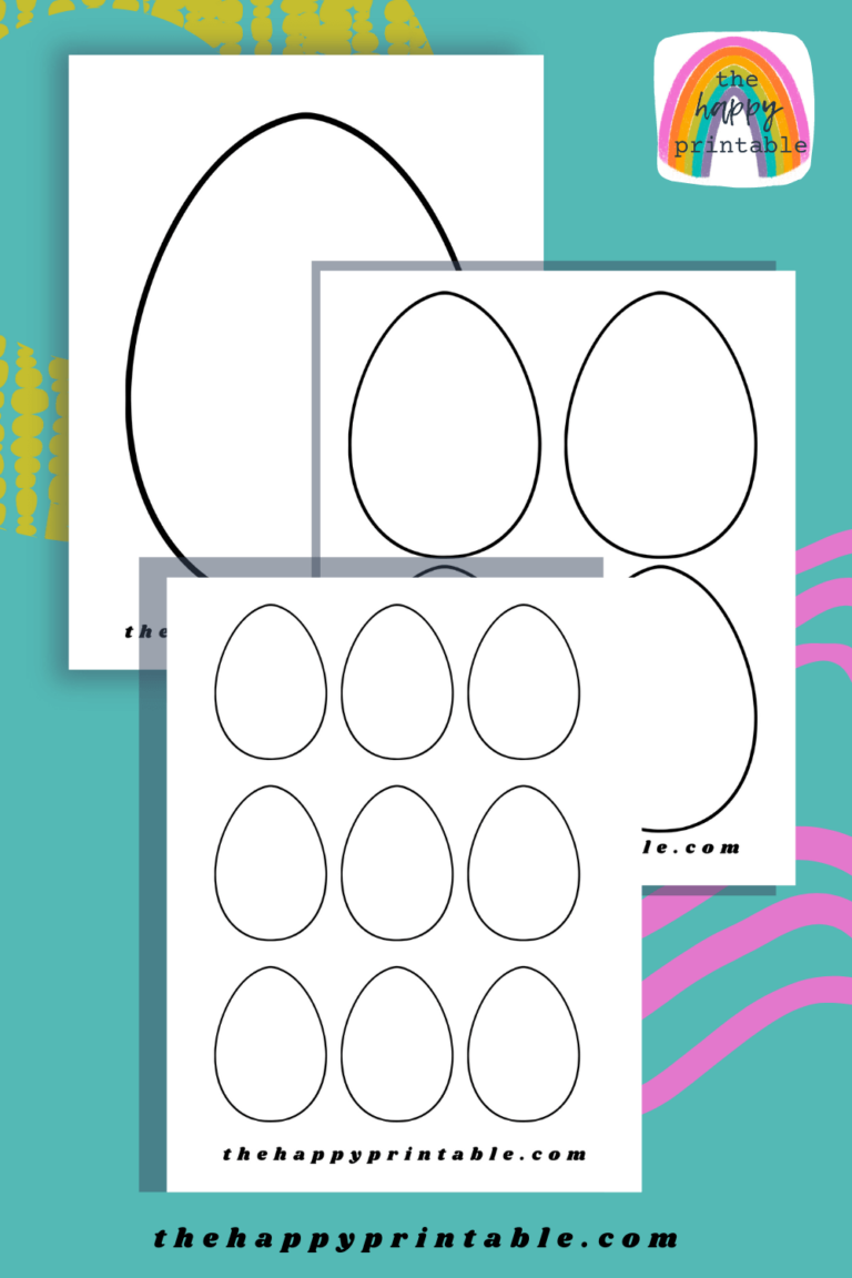 Printable Egg Templates | The Happy Printable