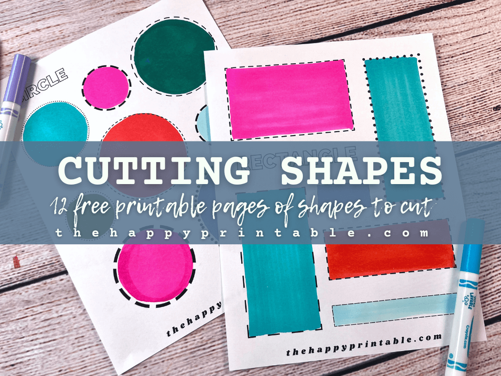 Shapes to Cut Out | The Happy Printable