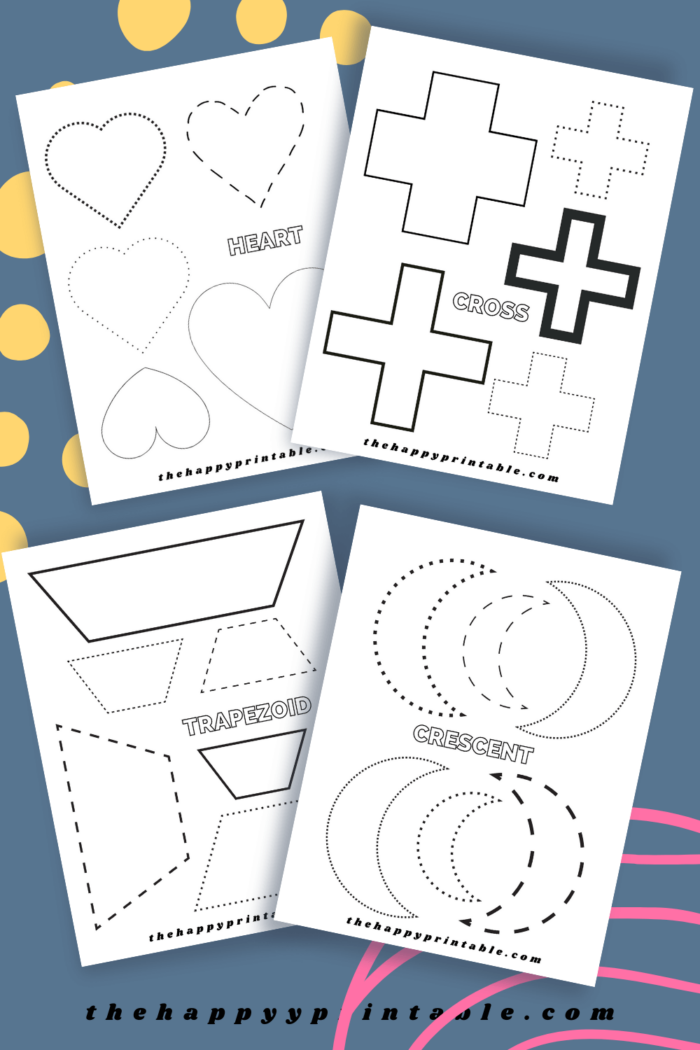 Shapes to Cut Out The Happy Printable Shapes to Cut Out The Happy Printable