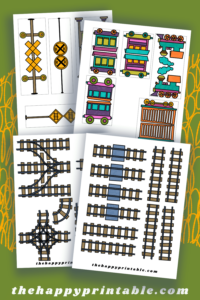 Train Template &amp; Printable Train Track | The Happy Printable