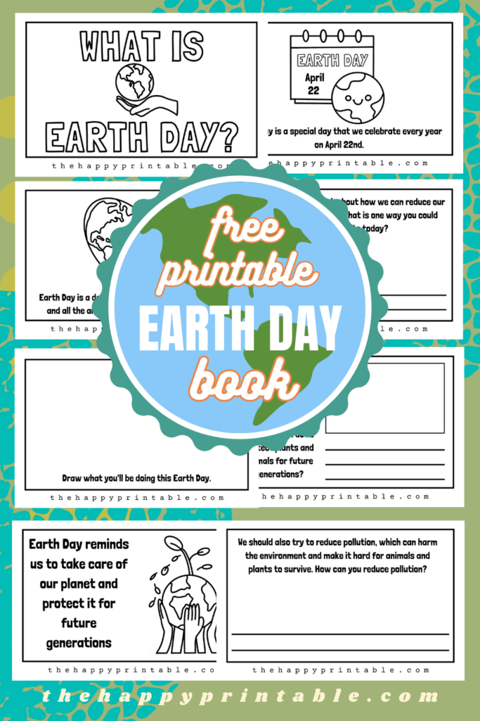 This free printable Earth day book is perfect for kids to write, draw, and color in as they learn about what Earth Day is.
