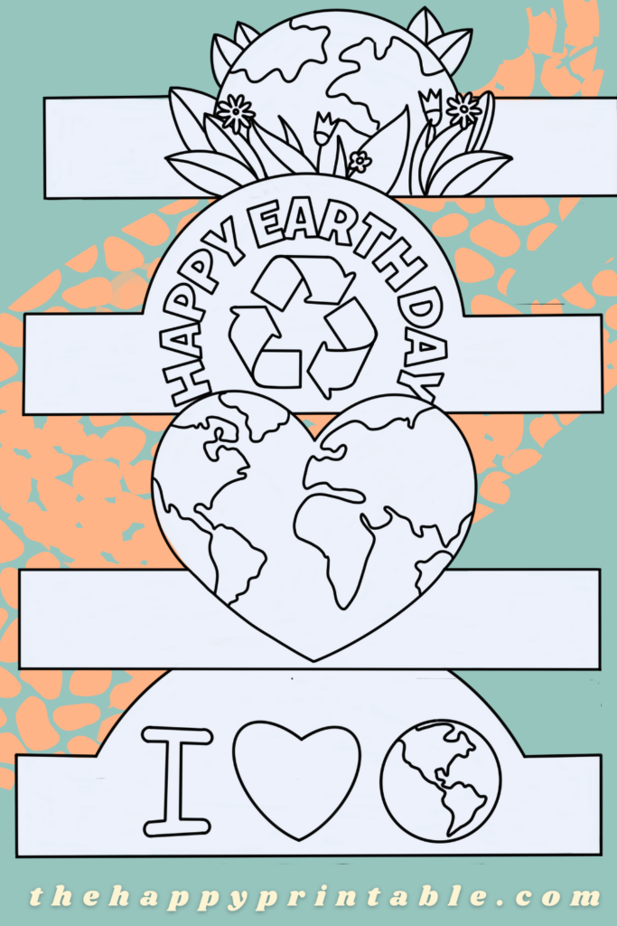 Printable earth day headbands