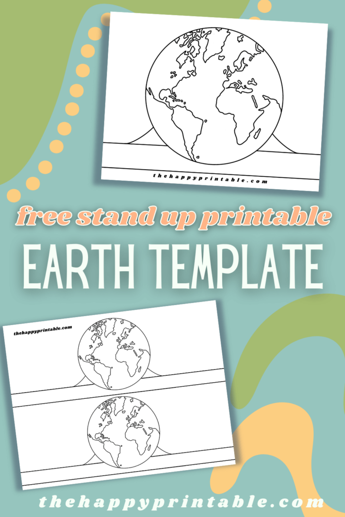 Printable Earth Template | The Happy Printable