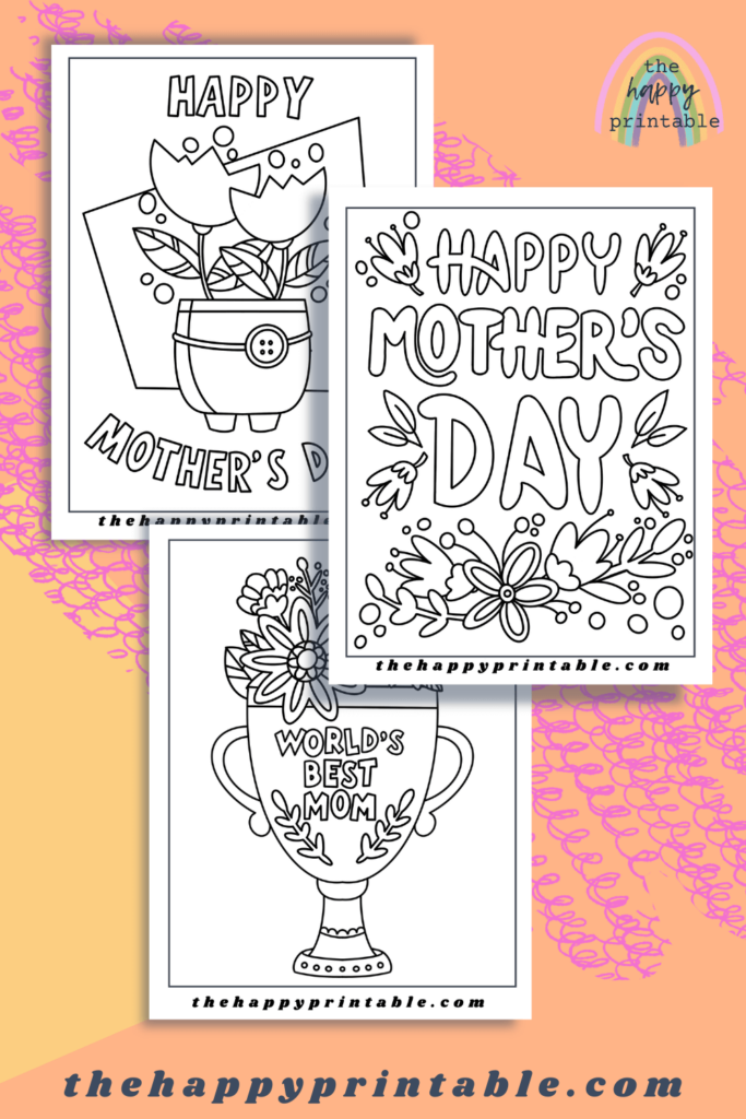 Mother’s Day Coloring Pages | The Happy Printable