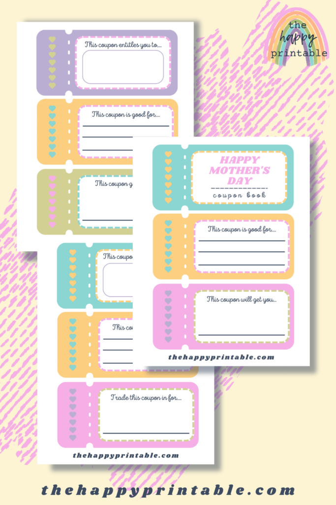 Looking for a creative and heartfelt Mother's Day gift that your kids can make? Look no further than our printable Mother's Day coupon book! 