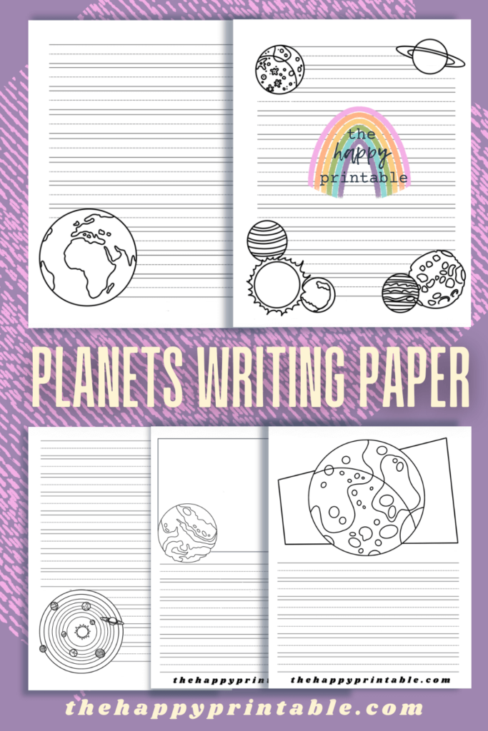 Blast off into a world of writing fun with these five awesome planet themed writing papers, perfect for teachers and parents to use with their little astronomers in training!
