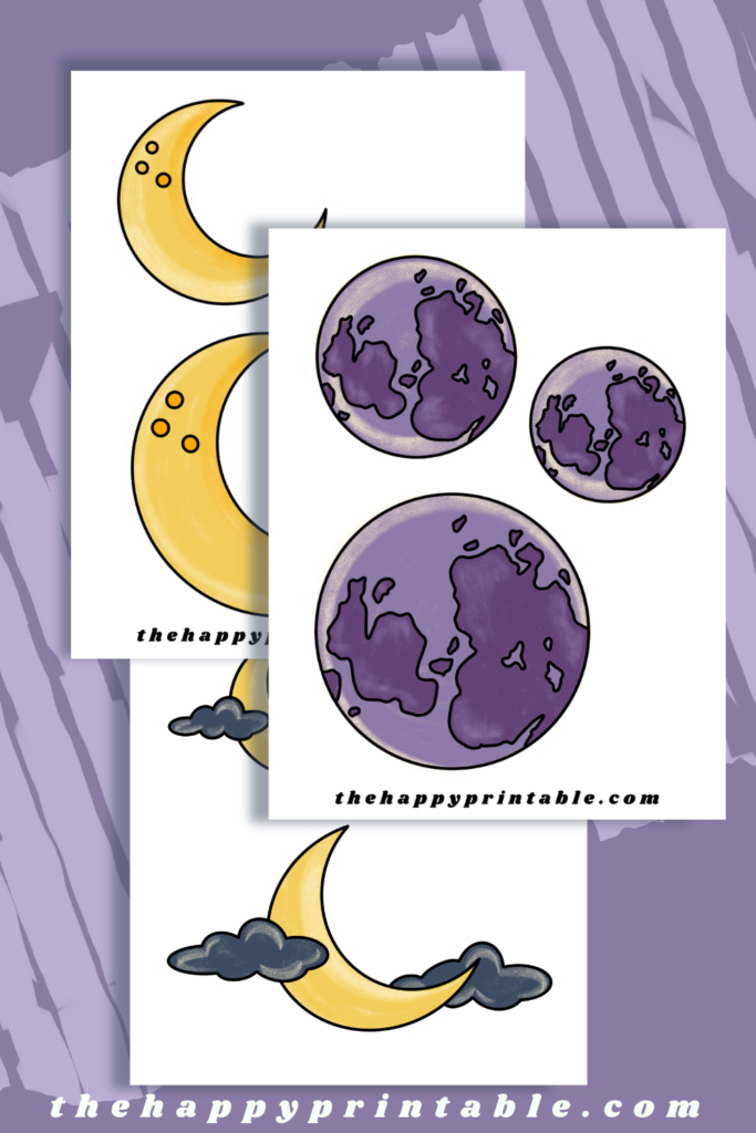 Printable Moon Templates