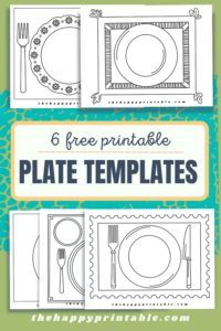 Printable Plate Templates | The Happy Printable