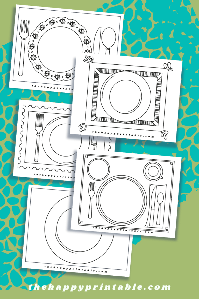 Printable Plate Templates The Happy Printable