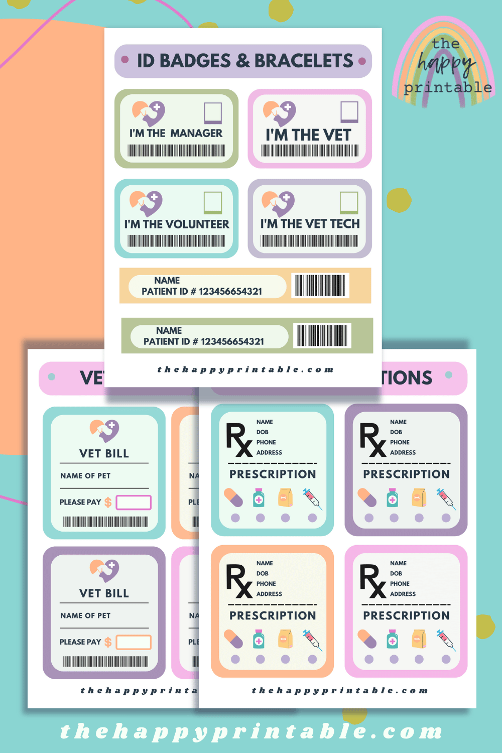 Vet Office Pretend Play Printables | The Happy Printable